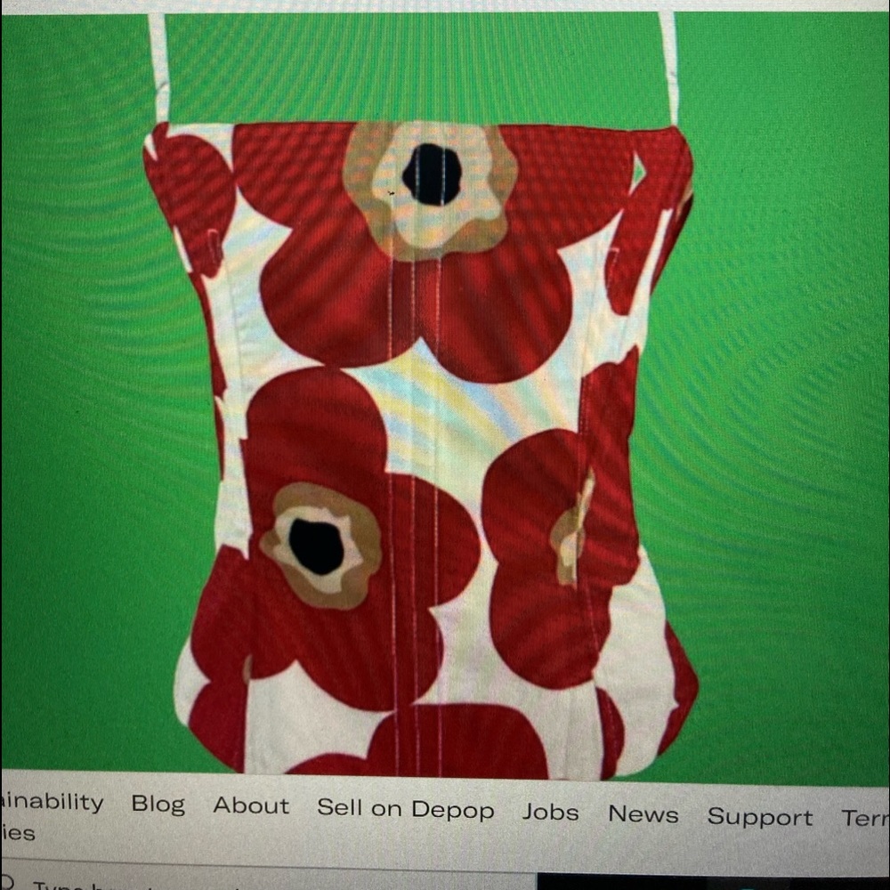 Cutest poppy printed boned corset from dolce & gabbana( D& G)